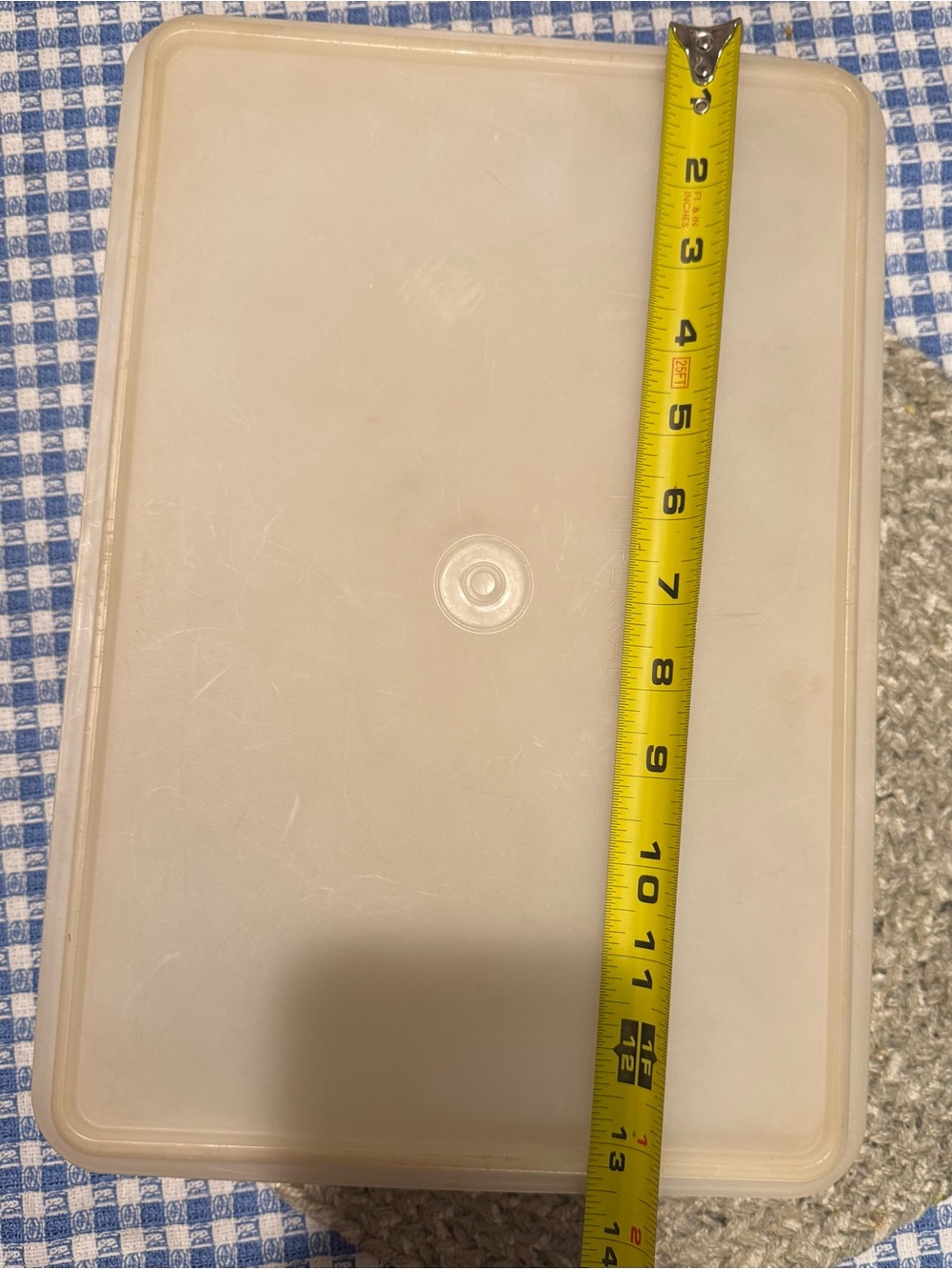 Vintage Tupperware rectangular plastic with lid - Picture 3 of 4
